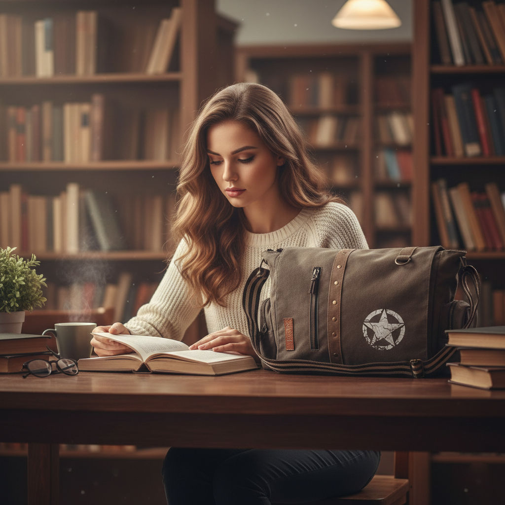 Olive Brown Unisex Messenger Bag for Everyday Use 187